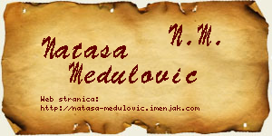 Nataša Medulović vizit kartica